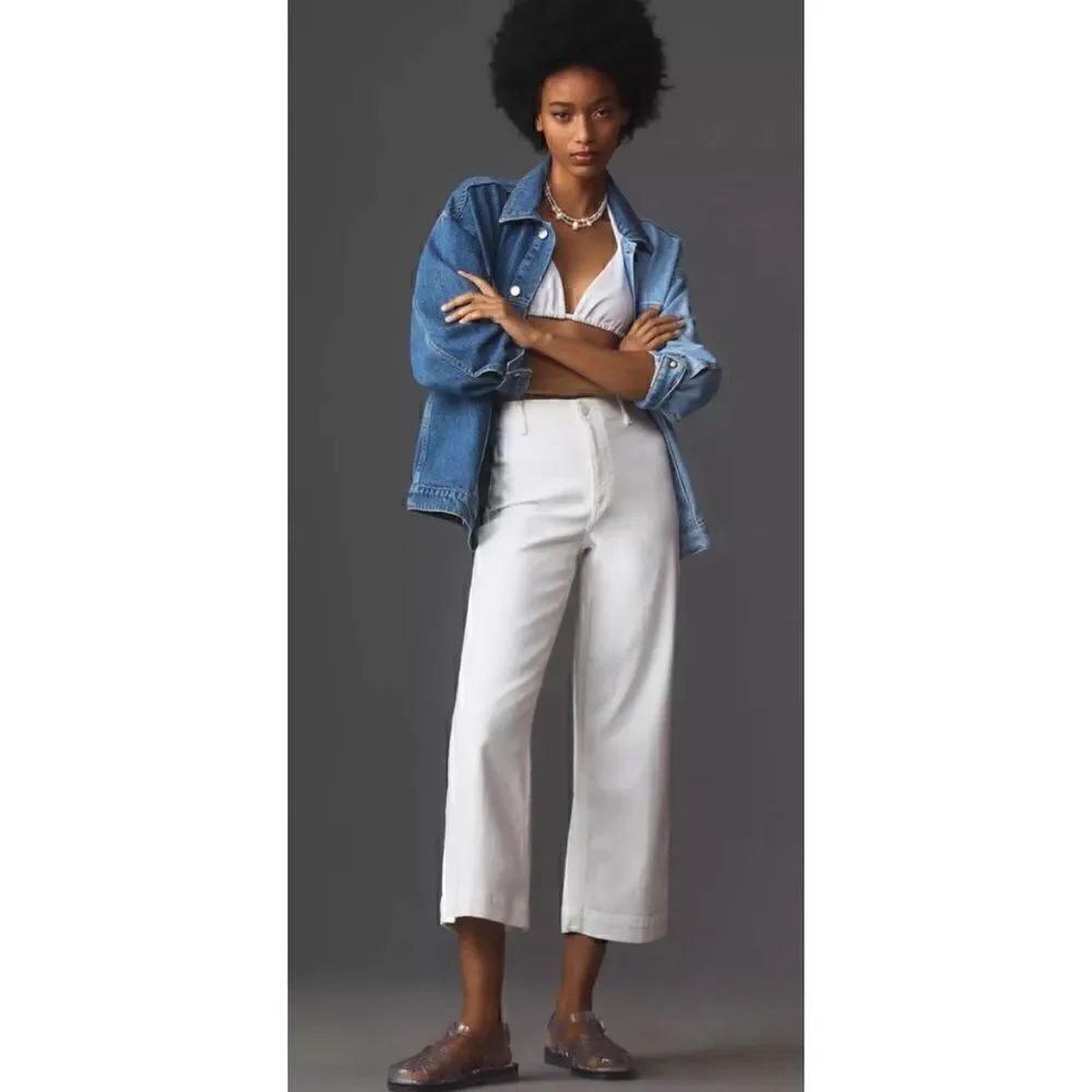 PAIGE
Nellie Culotte Jeans in Crisp White size 30/ pristine